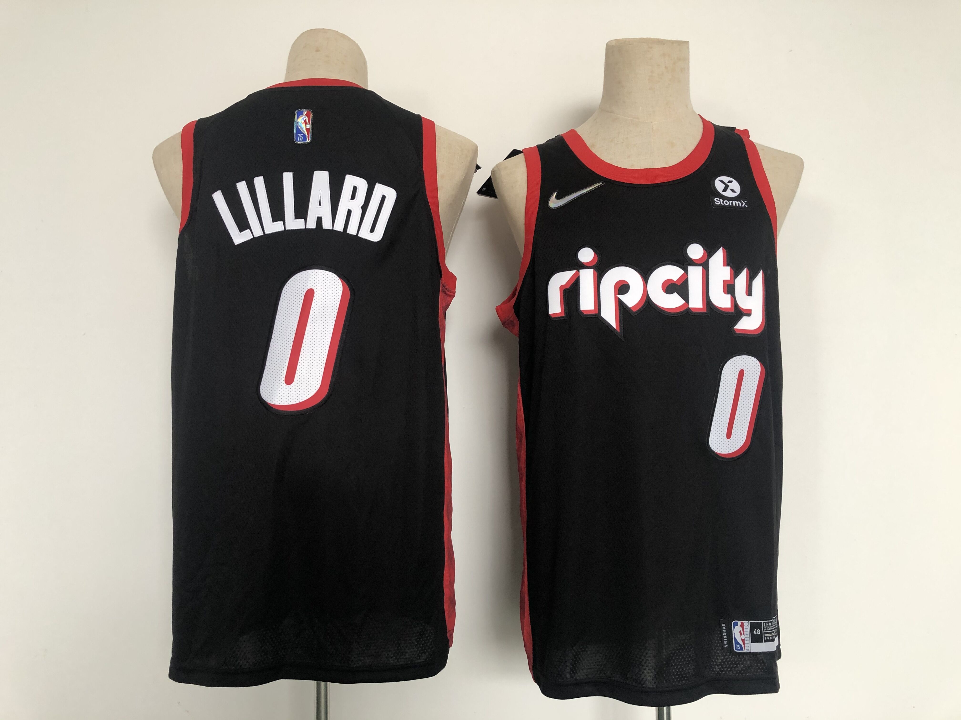 Men Portland Trail Blazers 0 Lillard Black 2022 City Edition Nike NBA Jersey